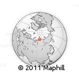 Outline Map of the Area around 74° 24' 53" N, 97° 49' 29" E, rectangular outline