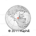 Outline Map of the Area around 74° 40' 49" N, 123° 10' 30" W, rectangular outline