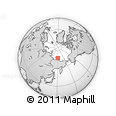 Outline Map of the Area around 74° 40' 49" N, 151° 22' 30" E, rectangular outline