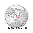 Outline Map of the Area around 74° 40' 49" N, 17° 4' 30" E, rectangular outline