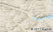 Shaded Relief Map of the area around 74° 40' 49" N, 21° 10' 29" W