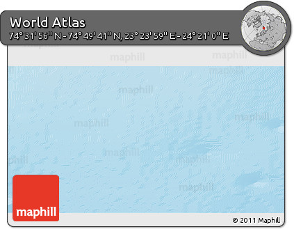 Physical 3D Map of the Area around 74° 40' 49" N, 23° 52' 30" E