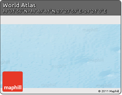 Physical 3D Map of the Area around 74° 40' 49" N, 23° 52' 30" E