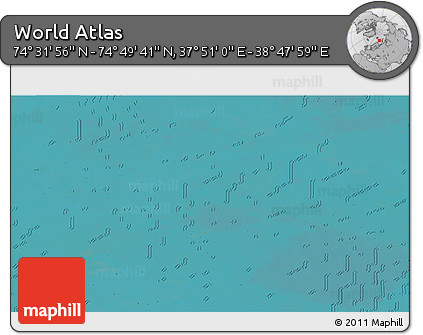 Satellite 3D Map of the Area around 74° 40' 49" N, 38° 19' 30" E