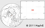 Blank Location Map of the area around 74° 40' 49" N, 4° 10' 30" W