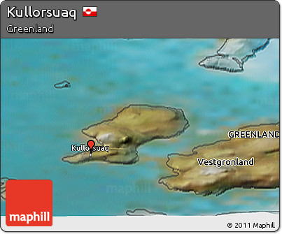 Satellite 3D Map of Kullorsuaq