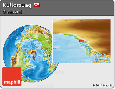 Physical Location Map of Kullorsuaq
