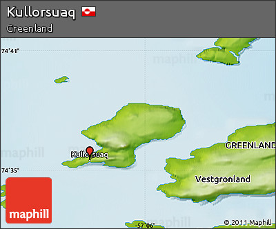 Physical Map of Kullorsuaq