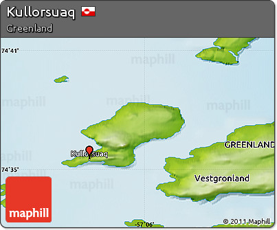 Physical Map of Kullorsuaq