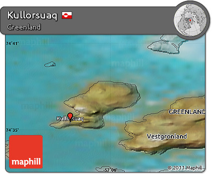 Satellite Map of Kullorsuaq
