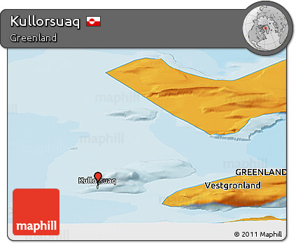 Political Panoramic Map of Kullorsuaq