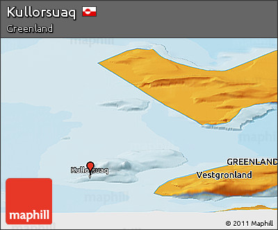 Political Panoramic Map of Kullorsuaq