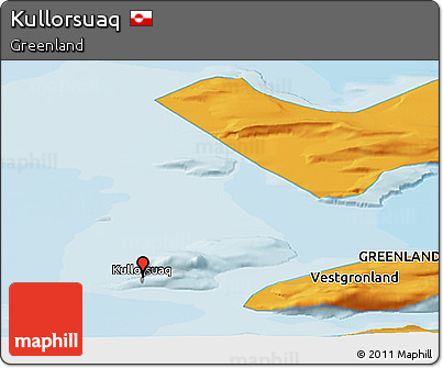 Political Panoramic Map of Kullorsuaq