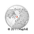 Outline Map of the Area around 74° 40' 49" N, 6° 1' 30" E, rectangular outline