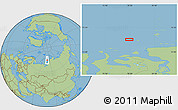 Savanna Style Location Map of the area around 74° 40' 49" N, 78° 16' 30" E