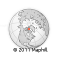 Outline Map of the Area around 74° 40' 49" N, 80° 40' 30" W, rectangular outline
