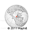 Outline Map of the Area around 74° 56' 39" N, 116° 22' 30" W, rectangular outline