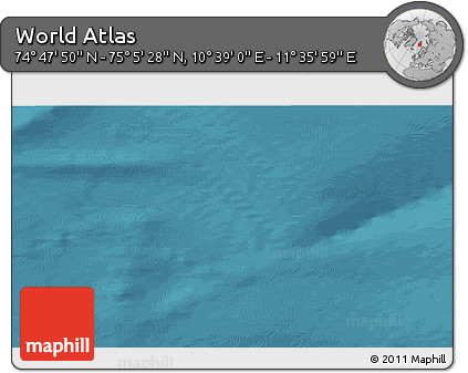 Satellite 3D Map of the Area around 74° 56' 39" N, 11° 7' 30" E
