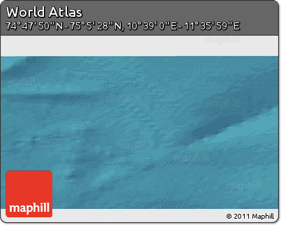 Satellite 3D Map of the Area around 74° 56' 39" N, 11° 7' 30" E