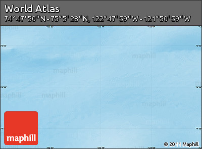 Physical Map of the Area around 74° 56' 39" N, 122° 19' 29" W