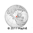 Outline Map of the Area around 74° 56' 39" N, 122° 19' 29" W, rectangular outline