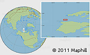 Savanna Style Location Map of the area around 74° 56' 39" N, 123° 10' 30" W