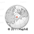 Outline Map of the Area around 74° 56' 39" N, 160° 43' 29" E, rectangular outline