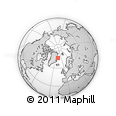 Outline Map of the Area around 74° 56' 39" N, 17° 46' 29" W, rectangular outline