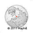 Outline Map of the Area around 74° 56' 39" N, 38° 19' 30" E, rectangular outline