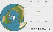 Satellite Location Map of the area around 74° 56' 39" N, 38° 10' 29" W