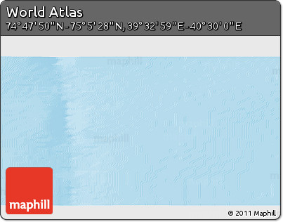 Physical 3D Map of the Area around 74° 56' 39" N, 40° 1' 29" E