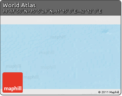 Physical 3D Map of the Area around 74° 56' 39" N, 41° 43' 30" E