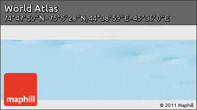 Physical Panoramic Map of the Area around 74° 56' 39" N, 45° 7' 30" E