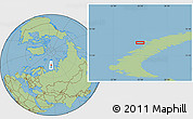 Savanna Style Location Map of the area around 74° 56' 39" N, 55° 19' 30" E