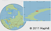 Savanna Style Location Map of the area around 74° 56' 39" N, 57° 1' 29" E