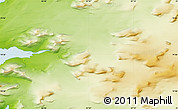 Physical Map of the area around 74° 56' 39" N, 57° 1' 29" E