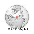 Outline Map of the Area around 74° 56' 39" N, 82° 31' 30" E, rectangular outline