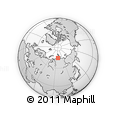 Outline Map of the Area around 74° 56' 39" N, 96° 58' 29" E, rectangular outline