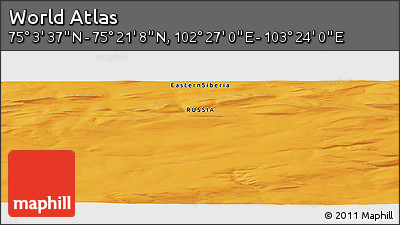 Political Panoramic Map of the Area around 75° 12' 23" N, 102° 55' 30" E
