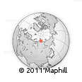 Outline Map of the Area around 75° 12' 23" N, 104° 37' 30" E, rectangular outline