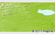 Physical 3D Map of the area around 75° 12' 23" N, 112° 16' 30" E