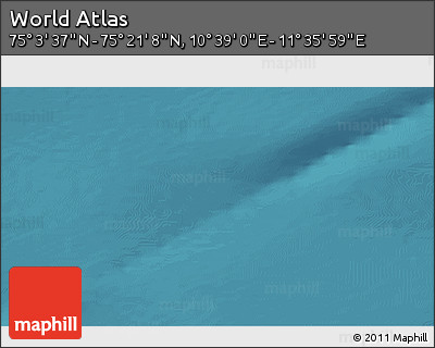 Satellite 3D Map of the Area around 75° 12' 23" N, 11° 7' 30" E