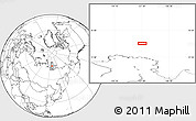 Blank Location Map of the area around 75° 12' 23" N, 127° 34' 30" E