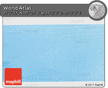 Physical 3D Map of the Area around 75° 12' 23" N, 14° 31' 30" E