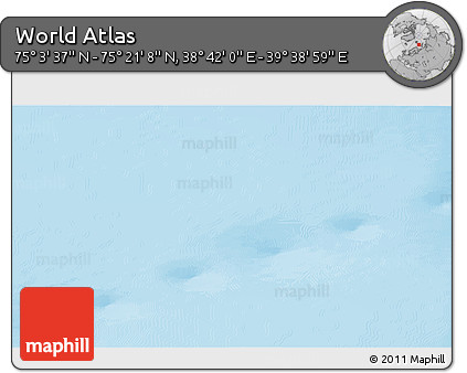Physical 3D Map of the Area around 75° 12' 23" N, 39° 10' 29" E