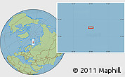 Savanna Style Location Map of the area around 75° 12' 23" N, 39° 10' 29" E