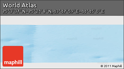 Physical Panoramic Map of the Area around 75° 12' 23" N, 44° 16' 29" E
