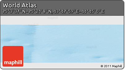 Physical Panoramic Map of the Area around 75° 12' 23" N, 44° 16' 29" E