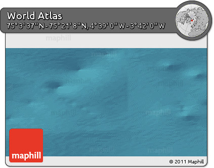 Satellite 3D Map of the Area around 75°&nbsp;12'&nbsp;23"&nbsp;N,&nbsp;4°&nbsp;10'&nbsp;30"&nbsp;W