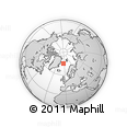 Outline Map of the Area around 75° 12' 23" N, 4° 10' 30" W, rectangular outline